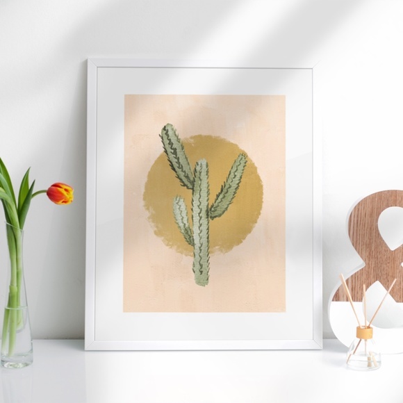 Wall Art Boho Nature Plants Print Illustration Unframed - Picture 4 of 5